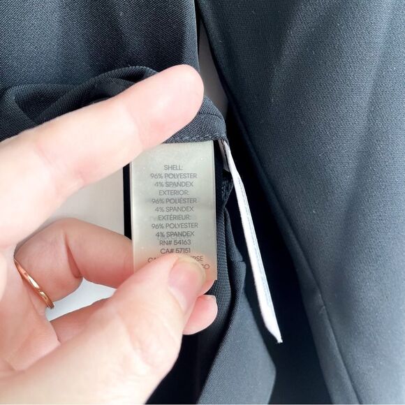 Calvin Klein Blouse Long Sleeve Black Studs Raglan Pullover Polyester Women's S - Picture 4 of 8